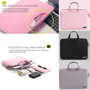 AU-Portable Handbag Soft Laptop Bag For 11"12"Macbook Air Lenovo Samsung HP Acer - Picture 1 of 13