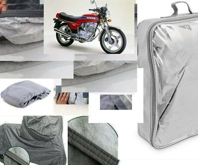 TELO COPRIMOTO TELATO FELPATO PER HONDA CB 400 N ANNO 1982 IMPERMEABILE ANTIGRAN - Immagine 1 di 4