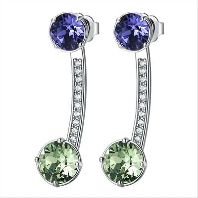 ORECCHINI PENDENTI DONNA BROSWAY AFFINITY BFF22 CON CRISTALLI SWAROVSKY ® ELEMEN - Immagine 1 di 3