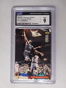1994-95 Collector's Choice Silver Signature, Shaquille O'Neal #400, CGC Mint 9 - Picture 1 of 4