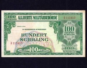 Austria 100 SCHILLING 1944  P-110  Replacement  / star  ( RC1)  VF - Picture 1 of 2