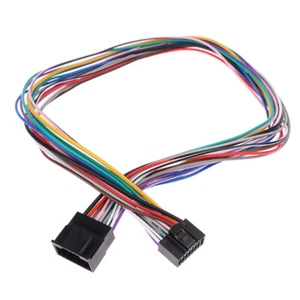 16 Pin Car Stereo Radio ISO Wire Harness Kits Power Speak ACC Extension 60cm _ou - Picture 1 of 12