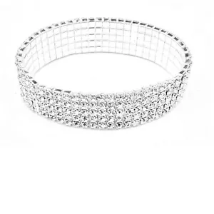 Equilibrium Silver Plated Diamante Bracelet - Picture 1 of 4
