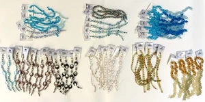 Posten 50+ farblich abgestimmte Lampwork Pressglasperlen von Blue Moon - Bild 1 von 11