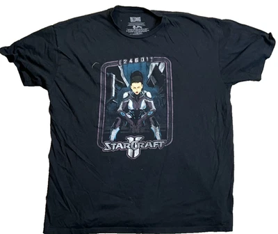 Camiseta negra manga corta Blizzard 2020 StarCraft Kerrigan J!NX aniversario 2X Foto 1 de 4