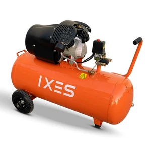 IXES Kompressor 100L Luftkompressor 10 bar Druckluft 3PS 412L/min Doppelzylinder - Bild 1 von 15