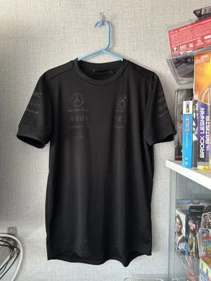 T-shirt furtif équipe homme Mercedes AMG F1 2023 - Noir Formule 1 - Photo 1/4