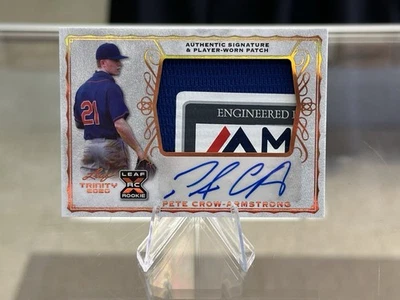 2020 Leaf Trinity Bronze XRC Pete Crow-Armstrong RPA / Player Worn Cubs #PA-PCA - Image 1 of 2