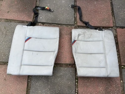 宝马 E36 M3 Coupe 2dr 后皮革座椅后背 Vader Dove 灰色 M Srtipe — 第 1/4 张图片