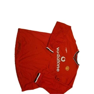 Camiseta de fútbol grande 2000/02 Manchester United Vodafone Umbro manga larga GRANDE - Imagen 1 de 14
