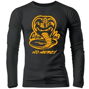 Cobra Kai Karate Kid No Mercy mma ufc venum tapout Adult Rash Guard Long Sleeve - Picture 1 of 13