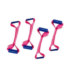 Paquete de 4 correas de hueso de perro con tejido de diamante rosa para sistema de amarre de 8 puntos retroceso - Imagen 1 de 1