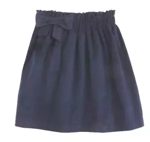LITTLE ENGLISH Schleife feinwaliger Cord Briefbeutel Taillenrock - marineblau - neu mit Etikett Mädchen 12 - Bild 1 von 2