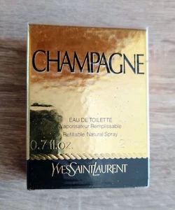 Champagne By Yves Saint Laurent Refillable EDT Spray 20ml 0.7 fl oz New & Sealed - Picture 1 of 5