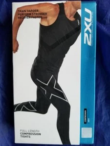 2XU Compression Tights MA3849b Black/Silver - Picture 1 of 1