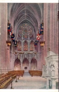 Washington Cathedral Sanctuary Mt. Saint Alban Washington Dc Cathedral Postcard - Picture 1 of 2