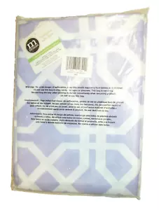 NEU - M Design Spalier Stoff Duschvorhang 72x84 Glysterienweiß Lavendel - Bild 1 von 5