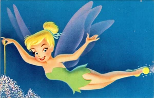 DISNEYLAND - CAMPANA TINKER BRILLA - POSTAL DE COLECCIÓN - Imagen 1 de 2