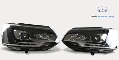 Bi- Xenon Scheinwerfer für VW T5 Facelift Frontscheinwerfer + LED Headlights LHD - Bild 1 von 4