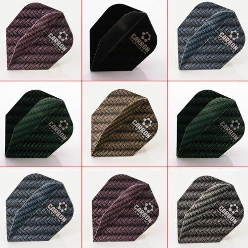 18 Harrows premium Carbon Dart Flights 6 Sets No.6 Shape 100 Micron