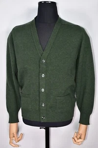 William Lockie Of Scotland Lambswool Sweater Cardigan Men's size UK 50 - Picture 1 of 9