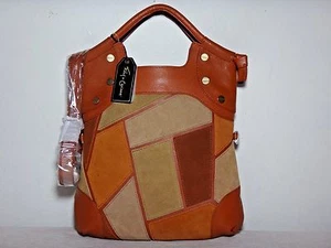 Nuevo con etiquetas Bolso de Cuero Foley & Corinna Patchwork para Dama, Natural Multi - Imagen 1 de 8