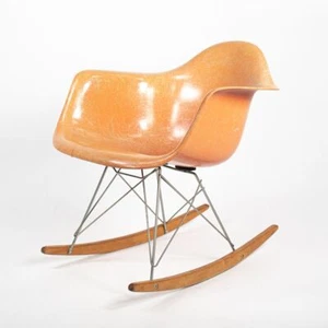 1953 Herman Miller Eames RAR Rocking Fiberglass Arm Chair Oversized Shock Mounts - Picture 1 of 12