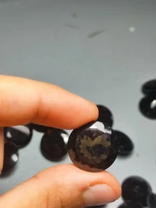 Large Smoky Quartz Round Faceted Gem 20.5mm Statement Stone - Picture 1 of 7