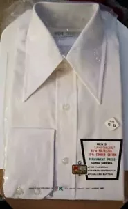 Nueva Camisa De Colección Kmart Prensa Permanente Sanforizada Manga Larga Abotonada 15/33 - Imagen 1 de 4