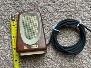 Microphone vintage Turner RCA Jack marron/or/marron - testé fonctionnel - Photo 1/4