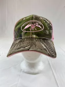 Womens Duck Commander Baseball Cap Strapback Mesh Back Pink Camouflage Outdoors - Picture 1 of 9