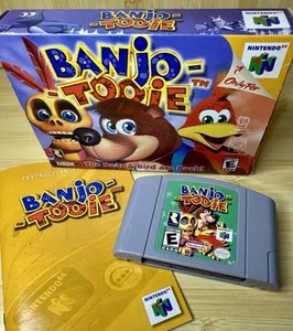 Banjo-Tooie (Nintendo 64 N64) Authentic Complete Game Box & Booklet - Picture 1 of 7