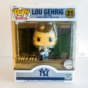 Lou Gehrig Funko Pop Deluxe #21 Yankees Cooperstown Collection MLB Vaulted - Picture 1 of 7
