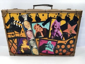 Rare Vintage Suitcase Marilyn Monroe Travel Luggage Briefcase Attaché Case Uniqu - Picture 1 of 24