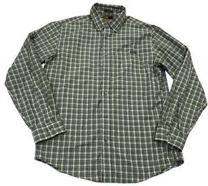 Eddie Bauer Shirt Men MEDIUM Classic fit plaid Travex outdoor hiking Lightweight - Picture 1 of 6
