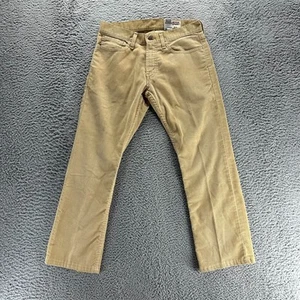 Vintage Levis 514 Chino Pants Mens 31x30 Slim Straight Cotton Blend Corduroy - Picture 1 of 10