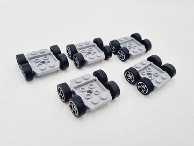 Lego Räder Auto Fahrzeugbasis 5 Vehicle Base 3 x 4 x 2/3 24326 20 Reifen Silber - Bild 1 von 3