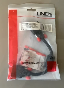 Lindy 0,25m SVGA Stecker auf Stecker Kabel Premium Monitorkabel 15 Pin 3730 - Bild 1 von 2