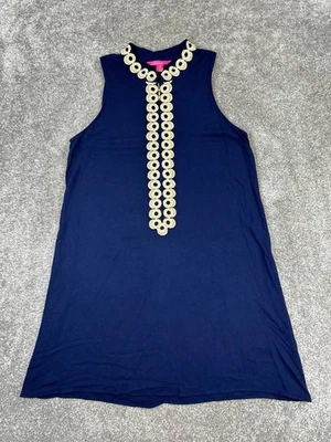 Vestido Lilly Pulitzer para mujer 12 azul dorado Foto 1 de 4