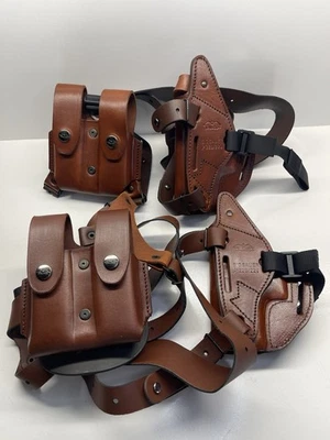 (2) Falco Shoulder Holster with Double Mag Pouch Falco Sig Sauer P228/229 (New) - Image 1 of 4