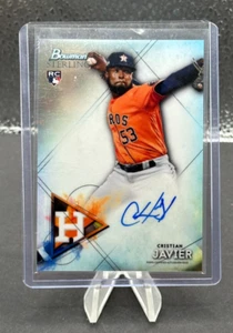 2021 Bowman Sterling Cristian Javier #BSRA-CJ Rookie Auto RC - Picture 1 of 2