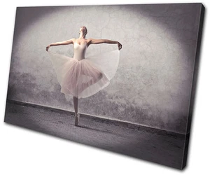 Performing Ballerina Dancer SINGLE CANVAS WALL ART Picture Print VA - Picture 1 of 1