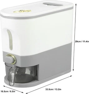 Distributore Automatico di Riso, Grande Contenitore Zucchero per Grani con Coperchio 11 libbre - Foto 1 di 14