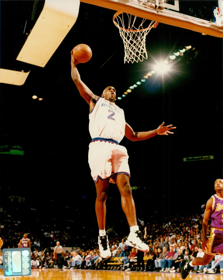 Лицензированная неподписанная глянцевая фотография Криса Уэббера из Washington Bullets 8x10 (B) NBA - Изображение 1 из 1