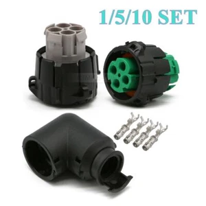 4 Pin/Way ITT Cannon APD DIN Automobile Female Waterproof Connector Plug Kit New