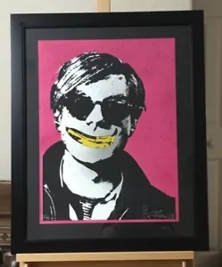 Rene Gagnon Original Serigraph Warhol With Banana Framed Signed Ltd Ed of 5 COA - Picture 1 of 4