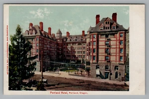 Postal Oregon Portland Hotel sin dividir sin publicar c1901-1907 derribado 1951 - Imagen 1 de 2