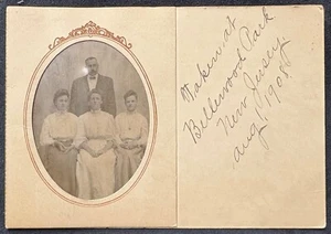 Foto de estudio del parque de atracciones Bellewood NJ-Bellewood en carpeta ~ postal de 1908 - Imagen 1 de 3