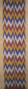 11 Yard HAND MADE UZBEK Natural 100% COTTON IKAT FABRIC # 8950 - Picture 1 of 2