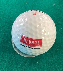 Bryant Heating & Cooling Systems Logo Display Golf Ball Pinnacle Gold Vintage - Picture 1 of 2